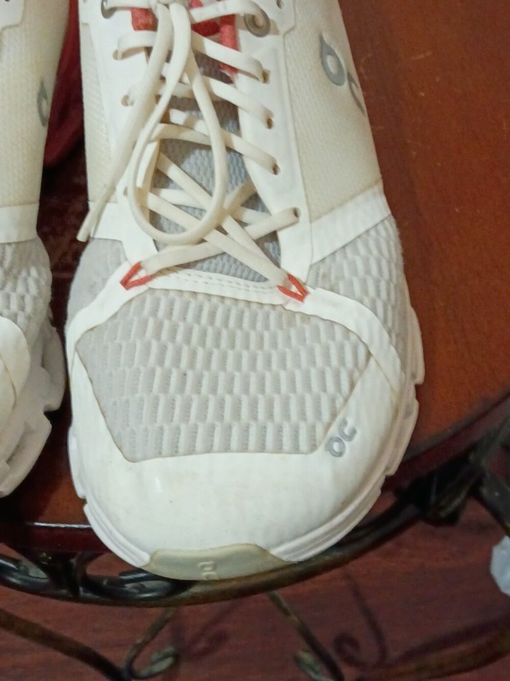 On Cloudflyer Women Running Shoes CloudTec White Coral 21.99626 Size 9.5 - Picture 7 of 14